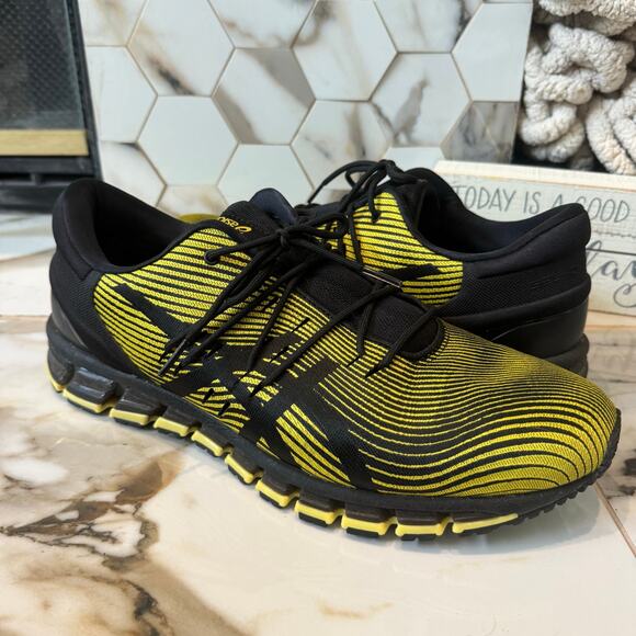 ASICS Men’s GEL-Quantum 360 Dojo Black/ Tai Chi Yellow Running Sneakers Shoes 13 - Picture 1 of 9